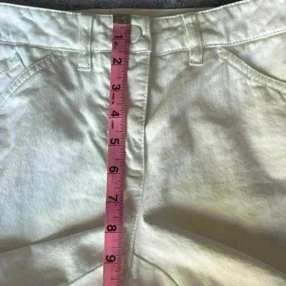 Luisa Cerano Soft Raw Hem Skinny Jeans White Size 8 - Picture 11 of 13